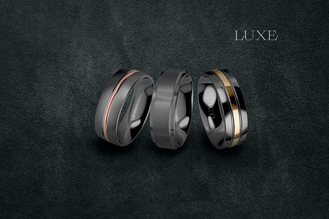 luze zirconium set - Luxe Wedding Rings