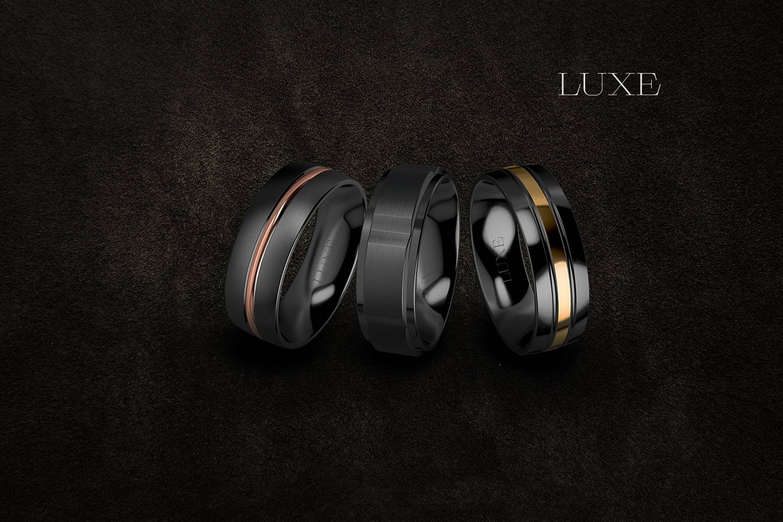 luze-zirconium ring - Luxe Wedding Rings